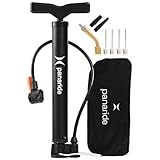 Bike Pump Floor, Advanced Bike Tire Inflator, Bicycle Hand Air Pump with Dual Presta and Schrader Valves, Handheld Bike Pump, Suitable for Road and Mountain Bikes, Baby Stroller, Balls