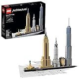 LEGO Architecture New York City Model Kit - Bedroom or Office Decor for Kids & Adults, Ages 12+ - Building Blocks to Display - NYC Gift & Souvenir Ideas - 21028