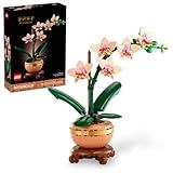 LEGO Botanicals Mini Orchid Building Set - Artificial, Fake Orchid for Home Decor, Adults Ages 18+ - Gift for Mothers Day - Indoor Plant Decorations for Table, Desk, Office - 10343