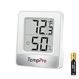 TempPro TP49 Digital Hygrometer Indoor Thermometer Humidity Meter Room Thermometer with Temperature and Humidity Monitor Mini Hygrometer Outdoor Thermometer (Previously ThermoPro)