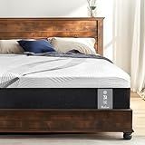 12 Inch Hybrid Mattress Twin Size, Medium Firm Zoned Pocket Coil Mattress for Back Pain, Made in USA Mattresses with Bamboo Charcoal Memory Foam, Cooling Lyocell Cover, Motion Isolation & Edge Support