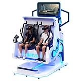 VR360% Flight Simulator with 200+ Games & Remote Update - Large Motion VR Roller Coaster, Flying Experience Machine for Arcade, Amusement Park Business (2 Player)