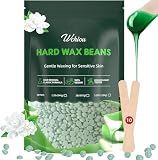 Wchiou Hair Removal Wax, 2lb Wax Beads for Sensitive Skin, With Pure Aloe Vera, For Face, Eyebrow, Leg, Bikini, Brazilian Waxing, Coarse Body Hair Specific