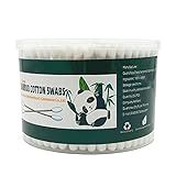 Thick Cotton Swabs,XL Size Natural Bamboo Cotton Buds,Organic Biodegradable, Large Double Tips Swabs, Extra Absorbent Cotton Swabs For Cleaning