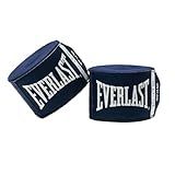 Everlast Elite 180-inch Boxing Hand Wraps for Gloves | Comfortable Wrist Support | Boxing Wraps, Handwraps for Boxing (Blue)