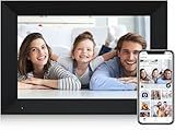 Anna Bella Digital Picture Frame 10.1 Inch IPS HD Touch Screen WiFi Smart Digital Photo Frame with 32GB Storage, Auto-Rotate, Easy Setup to Share Photos or Videos Remotely via AiMOR APP Black