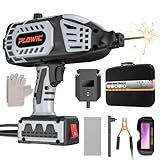 PLOWIC Portable Welding Machine 110V: Handheld Welder with Auto Darkening Goggles, 20–120A IGBT Inverter ARC Welding Gun, Anti-Stick for 1/16"-1/8" Rods, Home Repair, DIY Work – Welder Gift for Men
