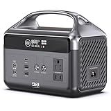 DaranEner Portable Power Station 60,000mAh, 192Wh LiFePO4 Battery Backup w/2 300W (Surge 600W) AC Outlets, 2H Fast Charging, Power Bank for Hurricane Emergency/Home/Outdoor Camping/RVs Use