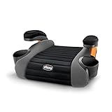 Chicco GoFit® Backless Booster Car Seat Without Latch Attachment, Travel Booster Seat for Car, Portable Car Booster Seat for Children 40-110 lbs., Shark/Black and Grey