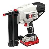 PORTER-CABLE 20V MAX Cordless Brad Nailer, Nail Gun 18 Guage, Battery and Charger Included (PCC790LA)