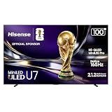 Hisense 100" U7 Mini-LED ULED 4K UHD Best Premium Gaming Smart Google TV (100U7SG, 2026 New) - Hi-QLED, Native 165Hz, VRR 288, High Brightness, HDR10+, Dolby Vision IQ·Atmos, IMAX Enhanced, 2.1.2 Ch