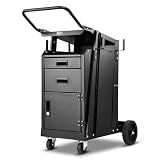 VEVOR Welding Cart 2 Drawers Welder Cart Heavy Duty with Lockable Cabinet
