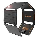FlexSolar 40W Foldable Solar Panel Charger with USB-C and USB-A Outputs for Phones, Power Banks, Tablets - Waterproof for Camping, Hiking, Backpacking