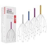Yeipis 4 Pack Scalp Massagers, Handheld Head Massage Tingler, Scratcher for Deep Relaxation, Hair Stimulation and Stress Relief Christmas Gift
