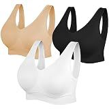 SIMIYA Sports Bras for Women, Yoga Comfort Seamless Wireless Sports Bra