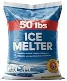 Ice Melt Safe for Concrete Sidewalks & Driveways, 50 lb Snow Salt Bag