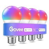 Govee Smart Light Bulbs, A19 Color Changing Light Bulb, 800 LM, E26 Base