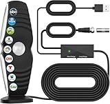 Fronguld 2026 Upgraded TV Antenna for Smart TV Indoor, Digital TV Antenna for Local Channels with Signal Booster, Supports 4K 1080p HD, Long Range Reception, Strong Magnetic Base, Easy Installation