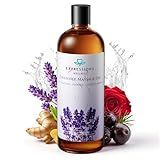 EXPRESSIONS WELLNESS Anti Cellulite Massage Oil for Massage Therapy - Body Firming Oil for Sore Muscle Relief with Lavender, Ginger & Grapefruit for Lymphatic Drainage and Relaxation
