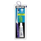 Reach Ultraclean Travel Kit Toothbrush with Toothbrush Cap and Toothpaste, Multi-Angled, Soft Bristles, TSA-Airport Friendly, Resealable, Portable and Reusable Bag