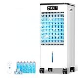 Feculs Evaporative Air Cooler, 3-IN-1 Portable Air Conditioners, Swamp Cooler, 3 Speeds & 4 Modes, 2-Gal Water Tank for Cooling, 16 FT/S Remote Control, Windowless Air Conditioner for Indoors Use