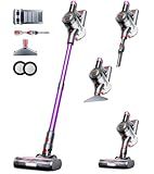 Feetis Cordless Vacuum Cleaner,Upgraded 550W 45KPA 60Mins Vacuum Cleaners for Home,Stick Vacuum Cordless with Self-Standing,LED Display,Anti-Tangle,8-in-1 Wireless Vacuum for Carpet Pet Hair Hardfloor