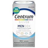 Centrum Silver Multivitamin for Men 50 Plus, Multimineral Supplement, Vitamin D3, B-Vitamins and Zinc, Gluten Free, Non-GMO Ingredients, Supports Memory and Cognition in Older Adults - 100 Ct
