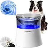 Dog Water Fountain with Vortex Filtration Design, 3.5L/123oz Elevated Dog Water Bowl for Large Medium Dogs & Cats, Automatic No Spill Water Dispenser with Deep Drinking Area and Ultra-Quiet Pump