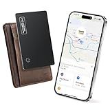 Wallet Tracker Card Air-Tag (iOS Only) - Work with Apple Find My, Bluetooth Tracker Smart Card Wallet Finder, 0.08in Slim, IP68 Waterproof, Item Locator for Luggage Tags, Passports, Purse