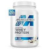 Muscletech Grass-Fed Whey Protein Powder (Deluxe Vanilla, 1.8LB) - Whey Protein Smoothie & Milk Shake Mix Supports Muscle Gain & Recovery - 20g of Whey Protein for Women & Men - Non-GMO & Gluten-Free