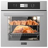 GASLAND 24 Inch Electric Wall Oven, 2.6 Cu.ft, 11 Cooking Functions, 3100W