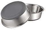 PEGGY11 Nonslip Stainless Steel Dog Cat Bowls, 2 US Cup Each, 2 Pack