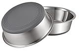 PEGYY11 Nonslip Stainless Steel Dog Cat Bowls, 2 US Cup, 2 Count