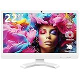 Pisichen 22 inch Touch Screen Monitor with Webcam FHD 1920x1080P Computer Monitor FreeSync HDR HDMI Ports Eye Care Frameless VESA Mount