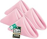 Utopia Home [24 Pack, Pink] Cloth Napkins 17x17 Inches, 100% Polyester
