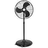 BILT HARD 20" 5200 CFM Outdoor Pedestal Fan, 3-Speed Heavy Duty Oscillating Metal Stand Fan with GFCI Plug, Waterproof Industrial Fan with Wheels for Commercial, Patios, Garage, Warehouse