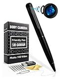 SIRGAWAIN Premium Body Camera Pen — Full HD 1080p Video & Photos, Motion Detection, One-Button Control, 2026 Model