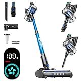 Cordless Vacuum Cleaner, 8-in-1 Cordless Stick Vacuum Cleaner with 3 Suction Modes, Up to 45mins Runtime, Rechargeable, Self-Standing, Wireless Vacuum Cleaners for Home Pet Hair Carpet Car Hard Floor