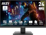 msi PRO MP243L E14 24-inch IPS 1920 x 1080 (FHD) Gaming Office Monitor, 144Hz, Free-Synch, HDR Ready, HDMI, VGA Port,VESA Mountable, Tilt, 4-Side Slim Bezel,1ms, Black