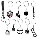 Siouensen car keychain menkeychain（A-Black）