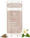 Aluminum Free Deodorant for Women – USA Made Natural Magnesium Deodorant with 55% Organic Ingredients, Baking Soda Free, Long-Lasting All-Day Odor Protection, Non-Irritating for Kids & Sensitive Skin