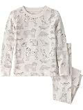 little planet by carter's Neutral 2-piece Pajamas made with Organic Cotton, Pet Print, 7