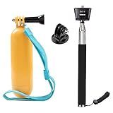 Camera Selfie Stick Floating Handle Grip Compatible with Gopro Hero 13 12 11 10 9 AKASO EK7000 Brave 7 LE Brave 4, DJI Osmo Action 5 pro, Osmo Action 4, ODDV, Apexcam, Pro Xtreme Action Camera