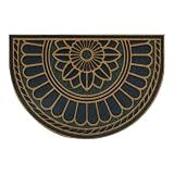 Mohawk Home Swirl Style Casual Ornamental Denim Blue 2' X 3' All Weather Outdoor Door Mat Perfect for Porch, Garage