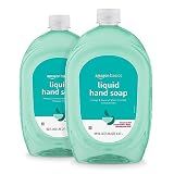 Amazon Essentials Liquid Hand Soap Refill, Mango & Coconut Water Scent, Triclosan-Free, 50 Fl Oz (Pack of 2) (Previously Amazon Basics)