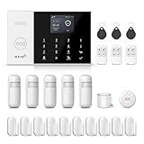 PGST Wireless Alarm System,WIFI/4G GSM Home Security Systems with DIY Expandable Door and Motion Sensor,Tuya APP Instant Alerts,Work with Alexa/Google for Apartment