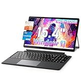 jumper 2 in 1 Laptop/Tablet, 15.4 inch Laptop Computer with IPS FHD Touchscreen, 4-Core N150, 1 Year Office 365, 16GB DDR5 RAM 512GB SSD, 100% sRGB, 72% NTSC, WiFi6, BT5.2, Windows 11 Laptop