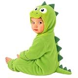 Cuddle Club Dinosaur Fleece Baby Bunting Bodysuit Hoodie, Newborn - 5T
