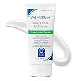 Vanicream Daily Facial Moisturizer With Ceramides and Hyaluronic Acid - Formulated Without Common Irritants for Those with Sensitive Skin, 3 fl oz (Pack of 1)