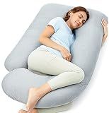 Momcozy Pregnancy Pillow for Sleeping - U Shaped Full Body Maternity Pillow